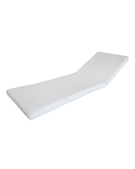 Sun Lounger Mattress – White Raffia