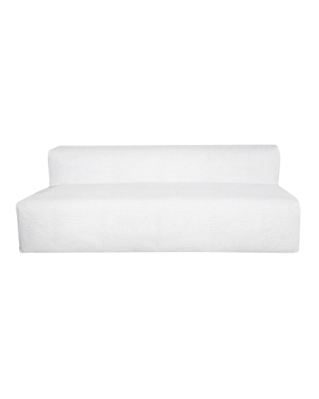 Modular Sofa – 3-Seater White Raffia