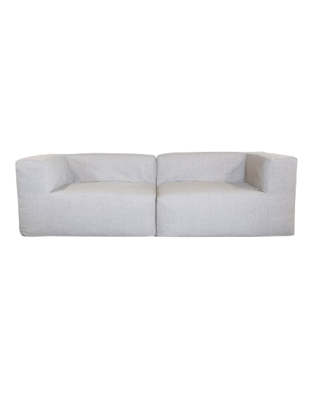 Modular Sofa – 3-Seater, Grey Linen