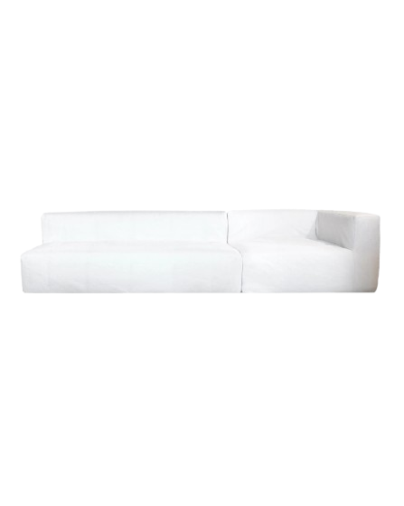 Modular Sofa – 4/5-Seater, White Raffia