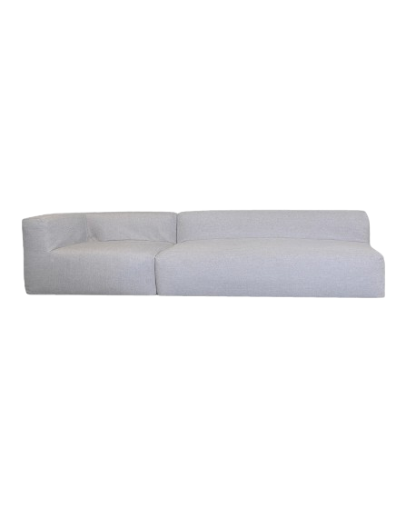 Modular Sofa – 4/5-Seater, Grey Linen