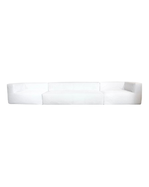 Modular Sofa – 5/6-Seater, White Raffia