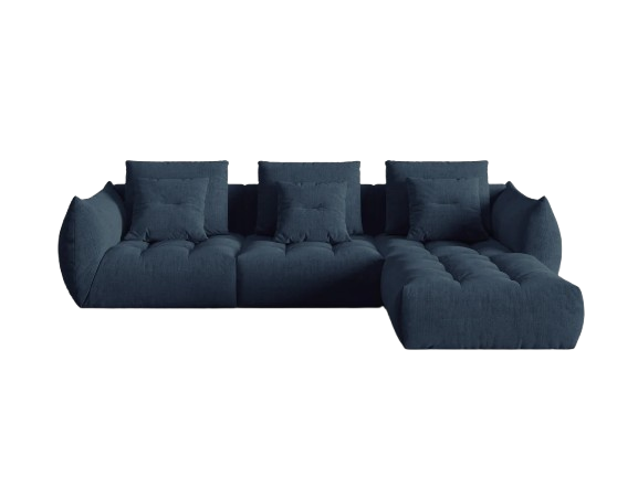 Modular Corner Sofa with Movable Pouf W214