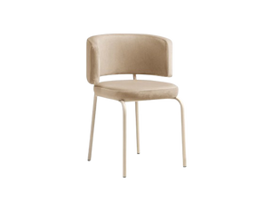Modern Upholstered Chair with Metal Legs