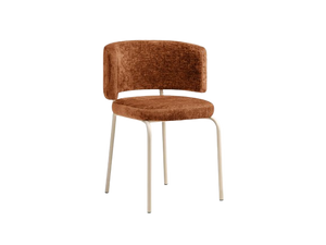 Modern Upholstered Chair with Metal Legs