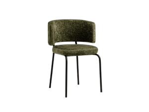 Modern Upholstered Chair with Metal Legs