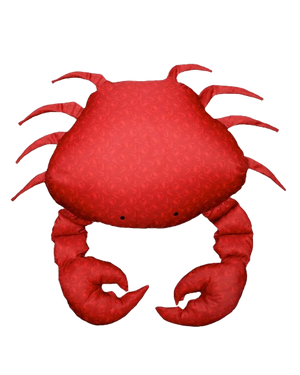 XL Floating Crab Pouf – Red with Patterns