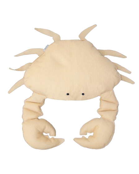 XL Floating Crab Pouf – Beige Raffia or Red
