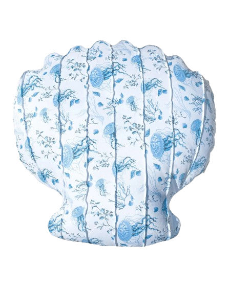 XL Floating Shell Pouf – Jellyfish Patterns