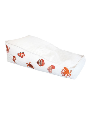 Floating Sun Lounger – Aquatic Orange Embroidery