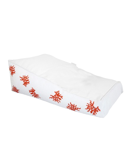 Floating Sun Lounger – White Embroidery