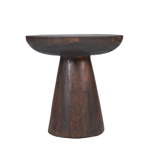 Cone Alone Side Table – Dark Walnut D50