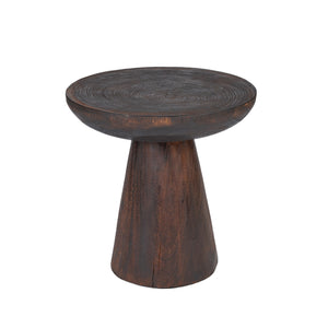 Cone Alone Side Table – Dark Walnut D50
