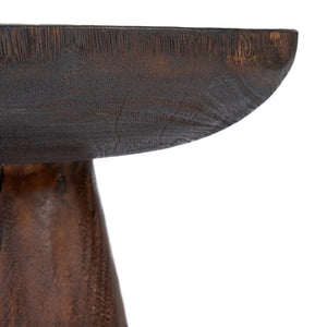 Cone Alone Side Table – Dark Walnut D50