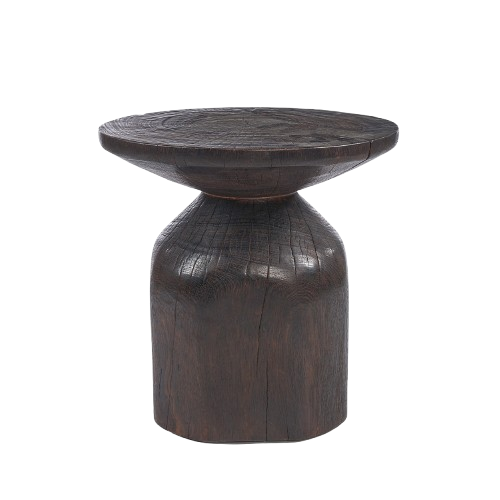 Drumline Side Table – Dark Walnut D50