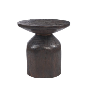 Drumline Side Table – Dark Walnut D50