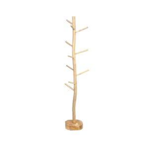 Solid Teak Wood Coat Hanger – Natural Finish