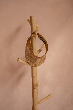 Concrete & Teak Wood Coat Hanger – Natural Finish