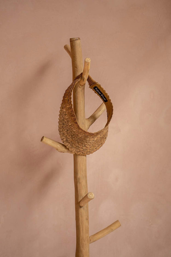 Concrete & Teak Wood Coat Hanger – Natural Finish