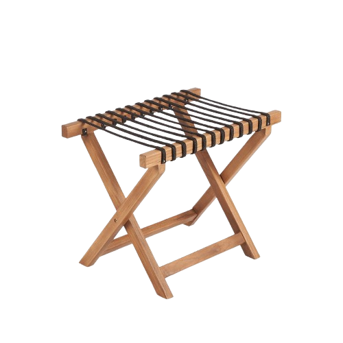 Foldable Solid Wood Luggage Rack – Natural – Size M