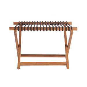 Foldable Solid Wood Luggage Rack – Natural – Size L