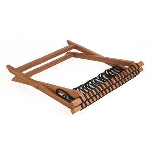 Foldable Solid Wood Luggage Rack – Natural – Size L