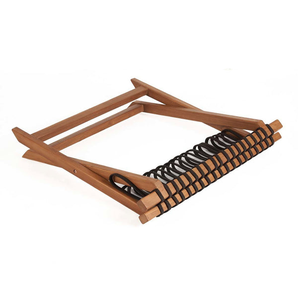 Foldable Solid Wood Luggage Rack – Natural – Size L