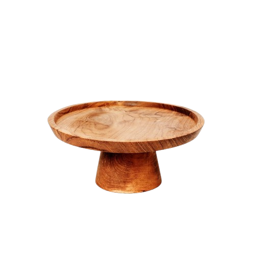 Teak Root Cake Dish S