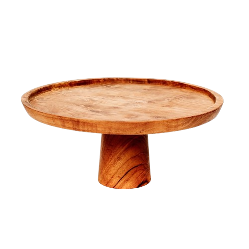 Teak Root Cake Dish L