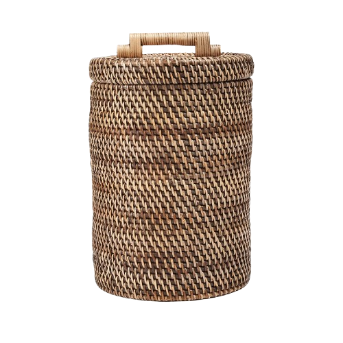 Rattan Bin High Natural Brown