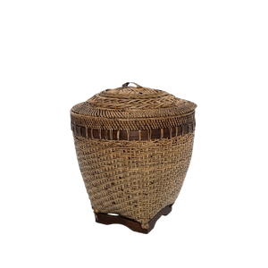 Colonial Storage Basket Natural Brown M