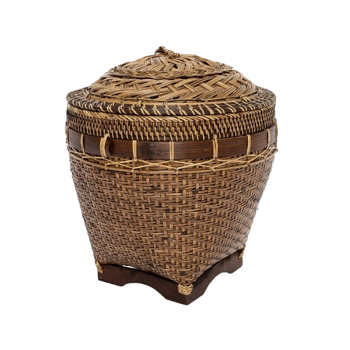 Colonial Storage Basket Natural Brown L
