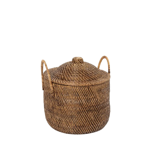 Colonial Handles Basket Natural Brown