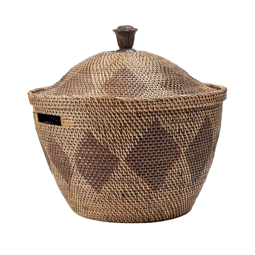 Storage Crown Basket Natural Brown