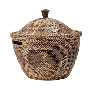 Storage Crown Basket Natural Brown
