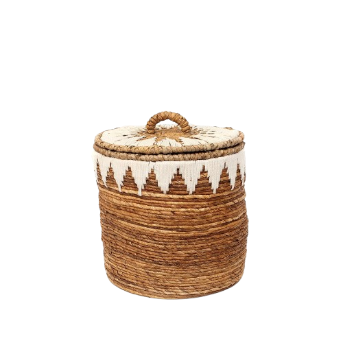 Banana Stitched Laundry Basket M