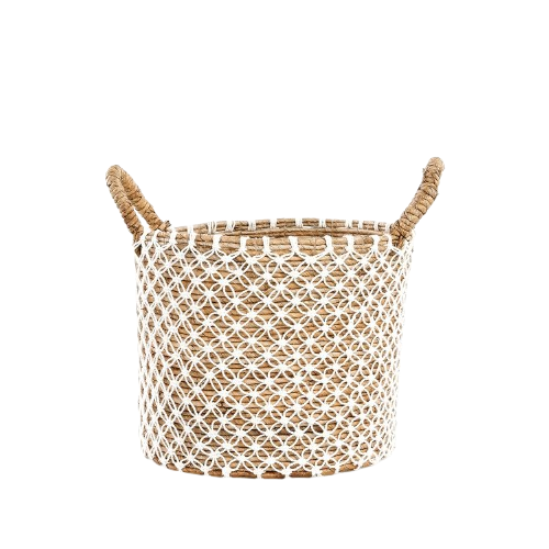 Crossed Stitched Macrame Basket M