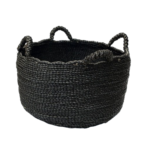 Les Quatre Mains Basket Black L