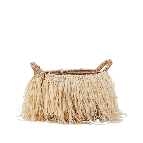 Raffia Basket - L