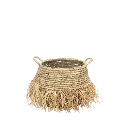 Raffia Deluxe Basket - Natural - Medium