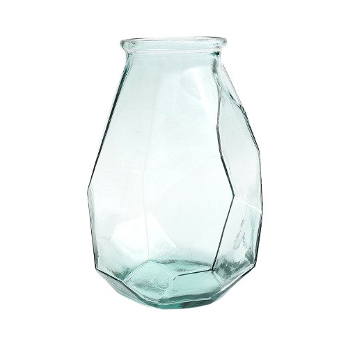 The Long Origami Vase - Blue - Large H35