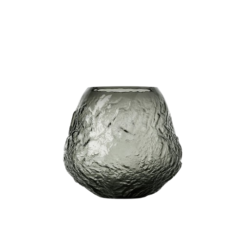 The Earth Crater Vase - Black - Large W26.5
