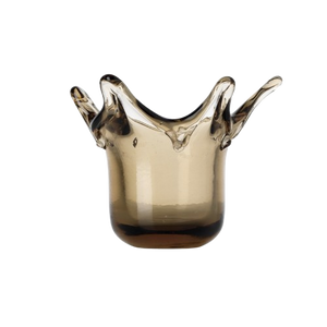 The Crown Candle Holder - Smoke H13