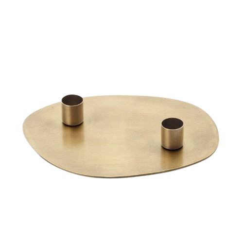 The Glowpad Candle Holder - Gold - Medium L20