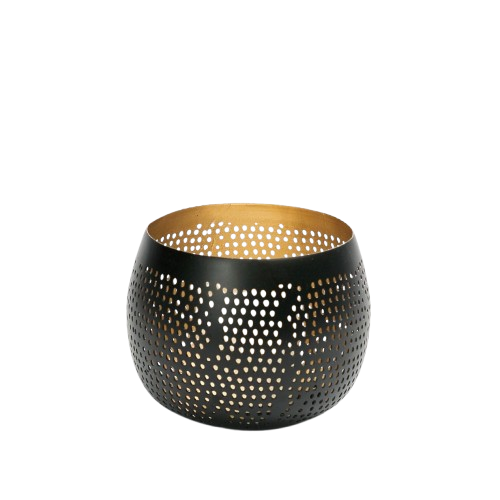 The Pierced Ball - Black Gold - Small H12