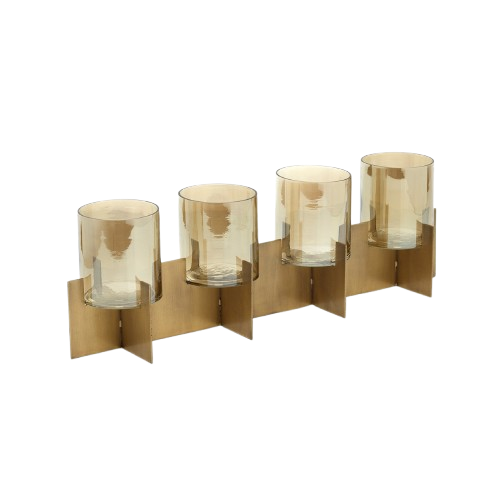 The Quarta Candle Holder - Gold L53