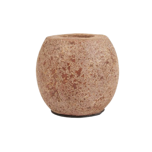 The Cavestone Candle Holder - Brown H12