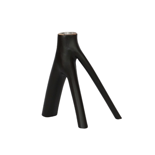 The Triple Twig Candle Holder - Black H20