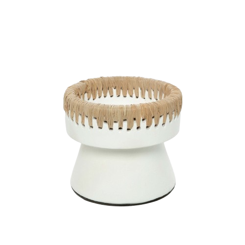 The Pretty Candle Holder - White Natural - Small H12