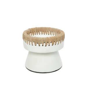 The Pretty Candle Holder - White Natural - Small H12